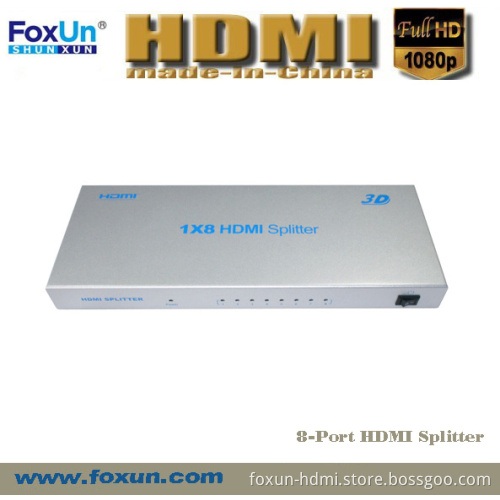 HDMI 1*8 Splitter Support 3D at 1080p